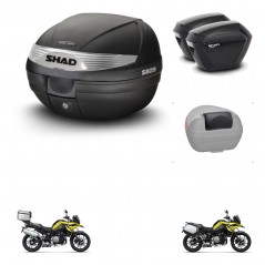 SHAD SH23 suitcases + mounting bracket SH29 trunk accessories KIT-470686