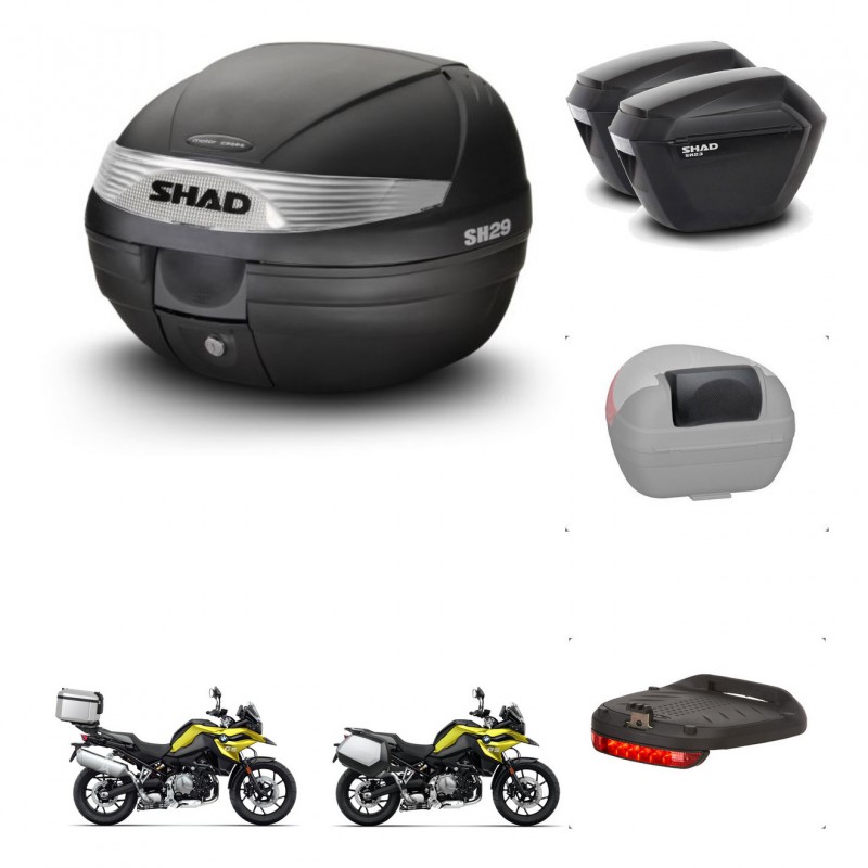 SHAD SH23 suitcases + mounting bracket SH29 trunk accessories KIT-470688