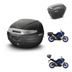 SHAD SH23 alu suitcases + mounting bracket SH29 trunk KIT-470699