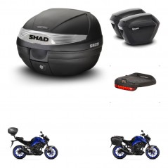 SHAD SH23 suitcases + mounting bracket SH29 trunk accessories KIT-470700