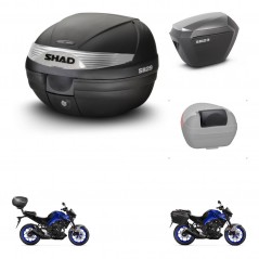 SHAD SH23 alu suitcases + mounting bracket SH29 trunk accessories KIT-470703