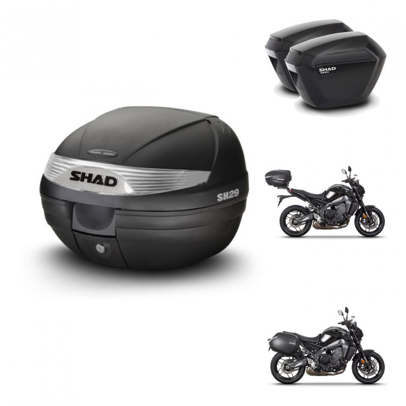 SHAD SH23 suitcases + mounting bracket SH29 trunk KIT-470706