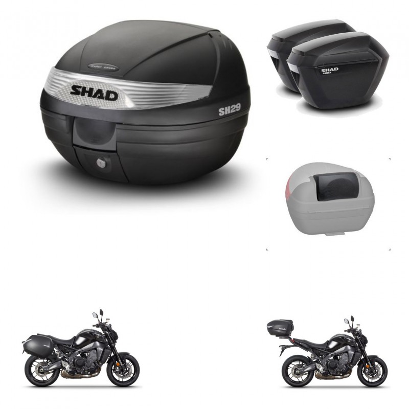 SHAD SH23 suitcases + mounting bracket SH29 trunk accessories KIT-470710