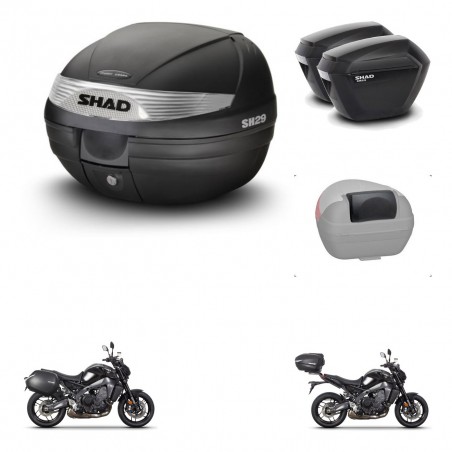 SHAD Maletas sh23 + soporte montaje baul SH29 accesorios KIT-470710