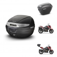 SHAD SH23 alu suitcases + mounting bracket SH29 trunk KIT-470723