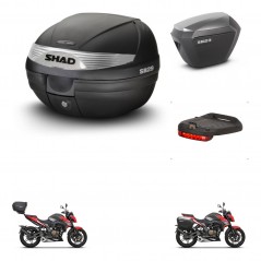 SHAD SH23 alu suitcases + mounting bracket SH29 trunk accessories KIT-470725