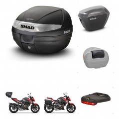 SHAD SH23 alu suitcases + mounting bracket SH29 trunk accessories KIT-470729