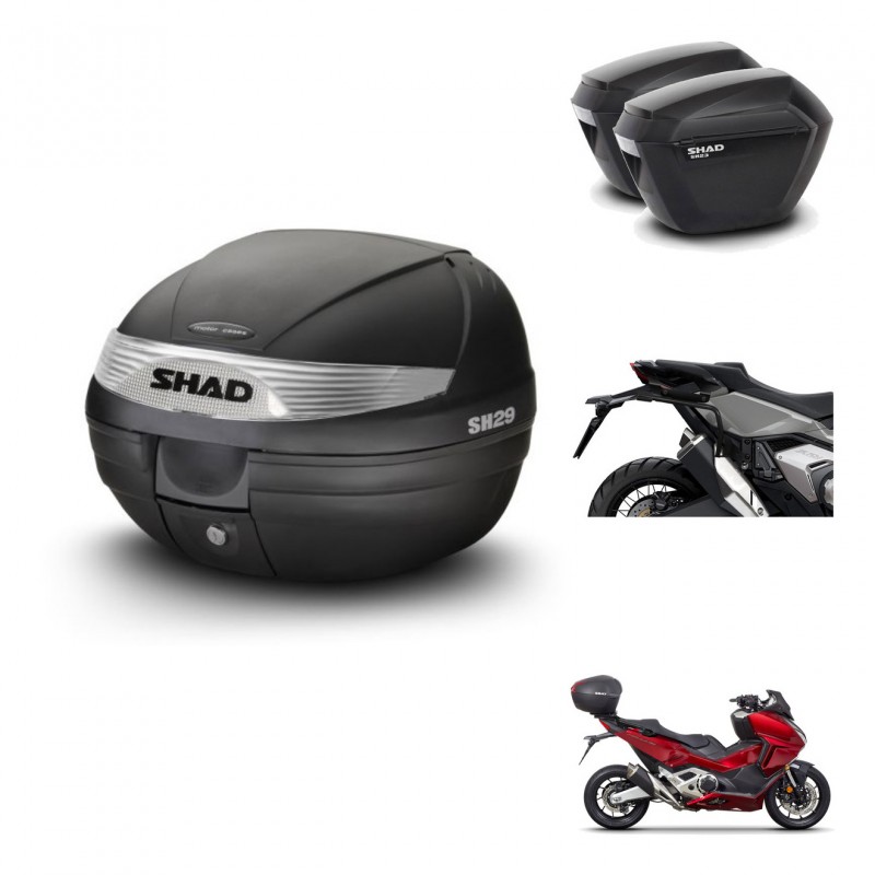SHAD SH23 suitcases + mounting bracket SH29 trunk KIT-470730