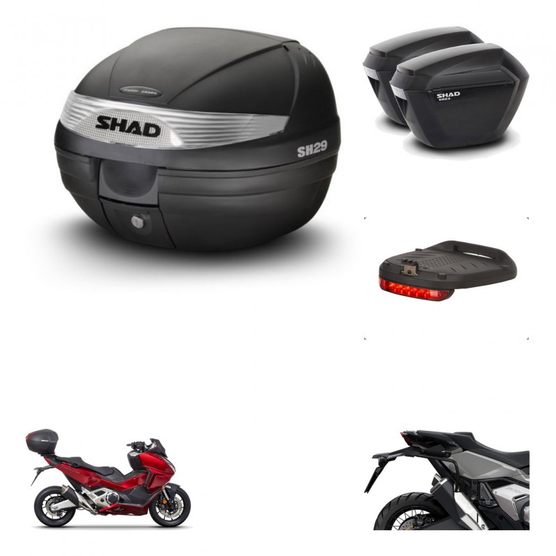SHAD SH23 suitcases + mounting bracket SH29 trunk accessories KIT-470732