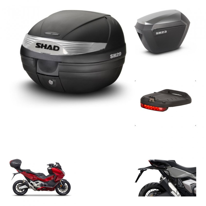 SHAD Maletas sh23 alu + soporte montaje baul SH29 accesorios KIT-470733