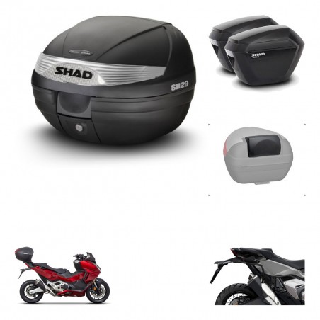SHAD SH23 suitcases + mounting bracket SH29 trunk accessories KIT-470734