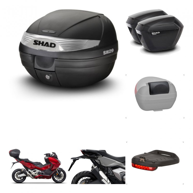 SHAD SH23 suitcases + mounting bracket SH29 trunk accessories KIT-470736