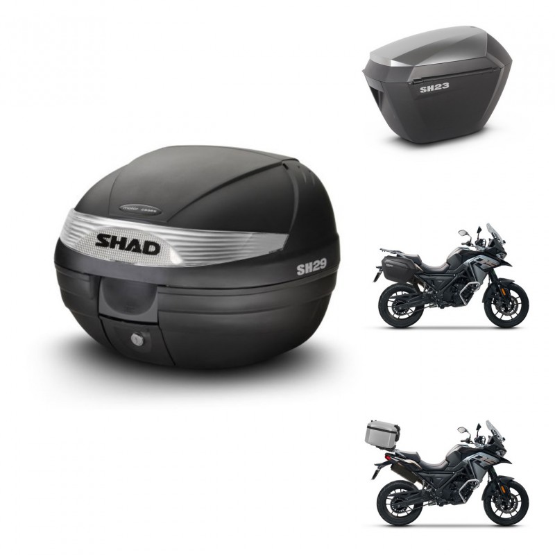 SHAD SH23 alu suitcases + mounting bracket SH29 trunk KIT-470739