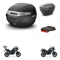 SHAD SH23 alu suitcases + mounting bracket SH29 trunk accessories KIT-470741