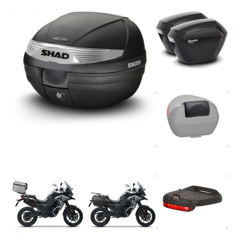 SHAD Maletas sh23 + soporte montaje baul SH29 accesorios KIT-470744
