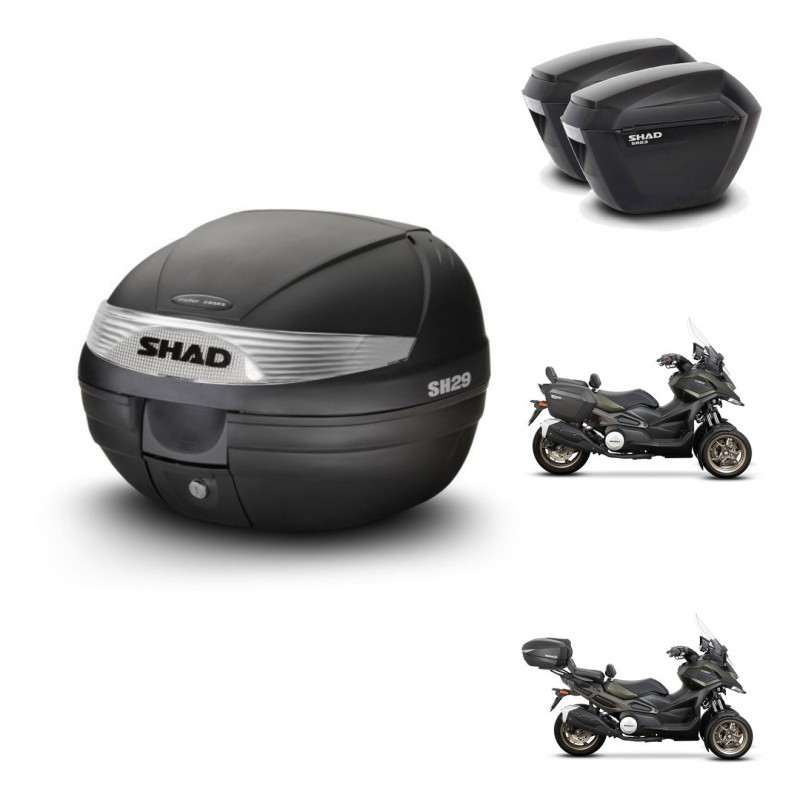 SHAD SH23 suitcases + mounting bracket SH29 trunk KIT-470746