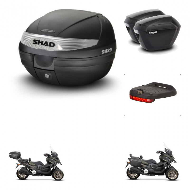 SHAD SH23 suitcases + mounting bracket SH29 trunk accessories KIT-470748