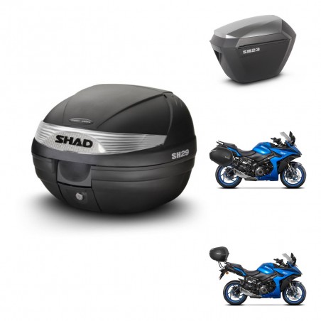 SHAD Maletas sh23 alu + soporte montaje baul SH29 KIT-470755