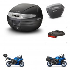 SHAD Maletas sh23 alu + soporte montaje baul SH29 accesorios KIT-470757