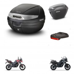 SHAD SH23 alu suitcases + mounting bracket SH29 trunk accessories KIT-470765
