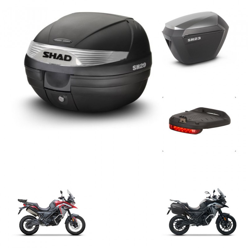 SHAD Maletas sh23 alu + soporte montaje baul SH29 accesorios KIT-470765