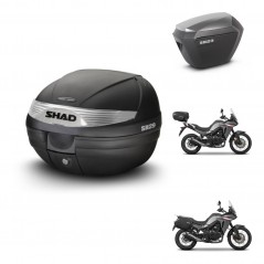 SHAD SH23 alu suitcases + mounting bracket SH29 trunk KIT-470771