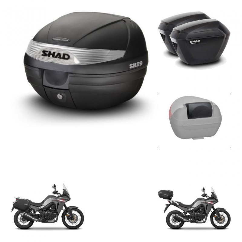 SHAD Maletas sh23 + soporte montaje baul SH29 accesorios KIT-470774