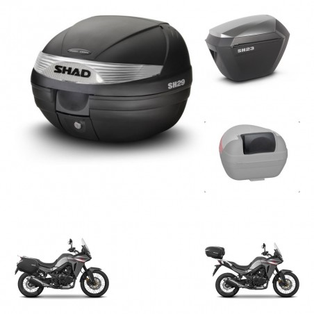 SHAD Maletas sh23 alu + soporte montaje baul SH29 accesorios KIT-470775