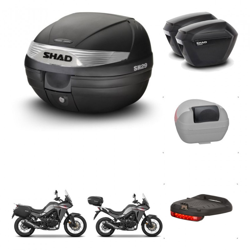 SHAD Maletas sh23 + soporte montaje baul SH29 accesorios KIT-470776