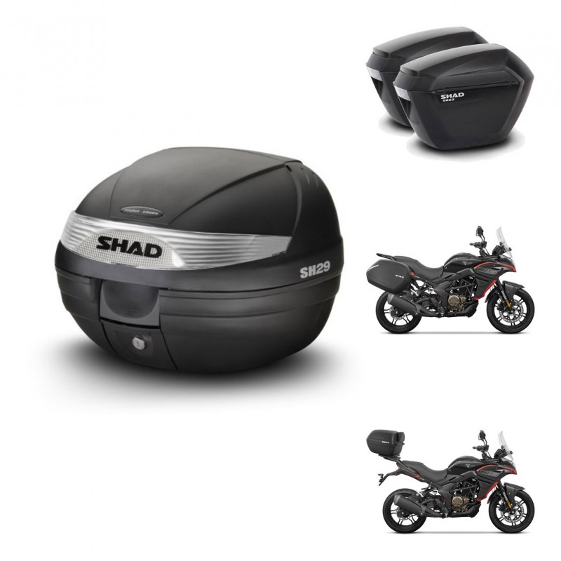 SHAD SH23 suitcases + mounting bracket SH29 trunk KIT-470778