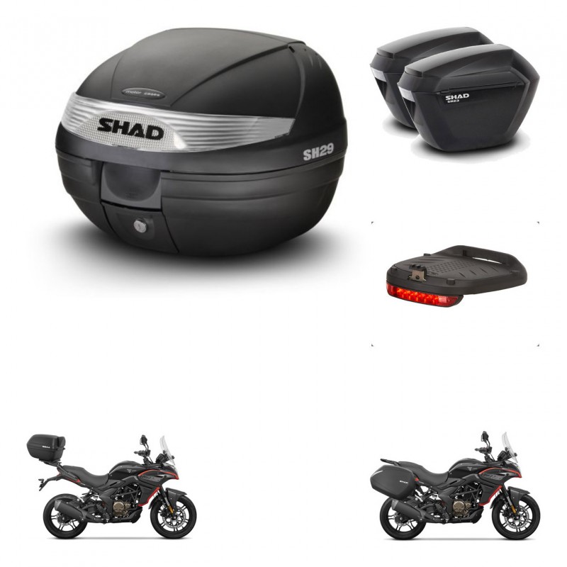 SHAD Maletas sh23 + soporte montaje baul SH29 accesorios KIT-470780