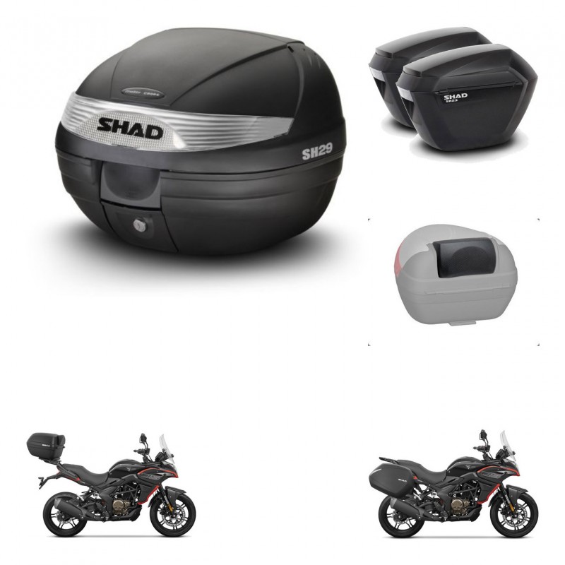 SHAD Maletas sh23 + soporte montaje baul SH29 accesorios KIT-470782