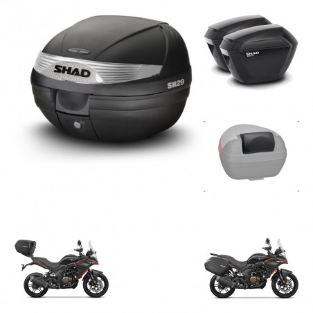 SHAD SH23 suitcases + mounting bracket SH29 trunk accessories KIT-470782
