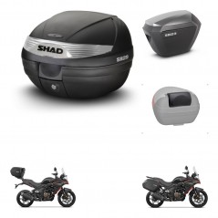 SHAD SH23 alu suitcases + mounting bracket SH29 trunk accessories KIT-470783