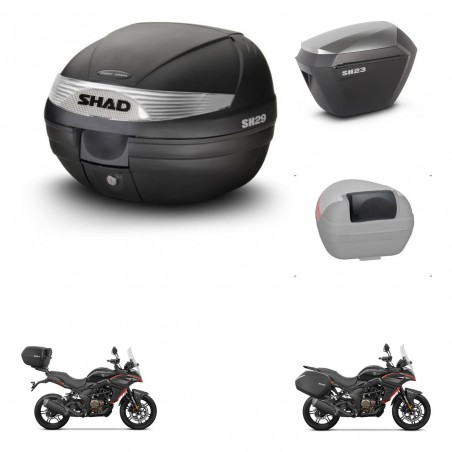 SHAD Maletas sh23 alu + soporte montaje baul SH29 accesorios KIT-470783