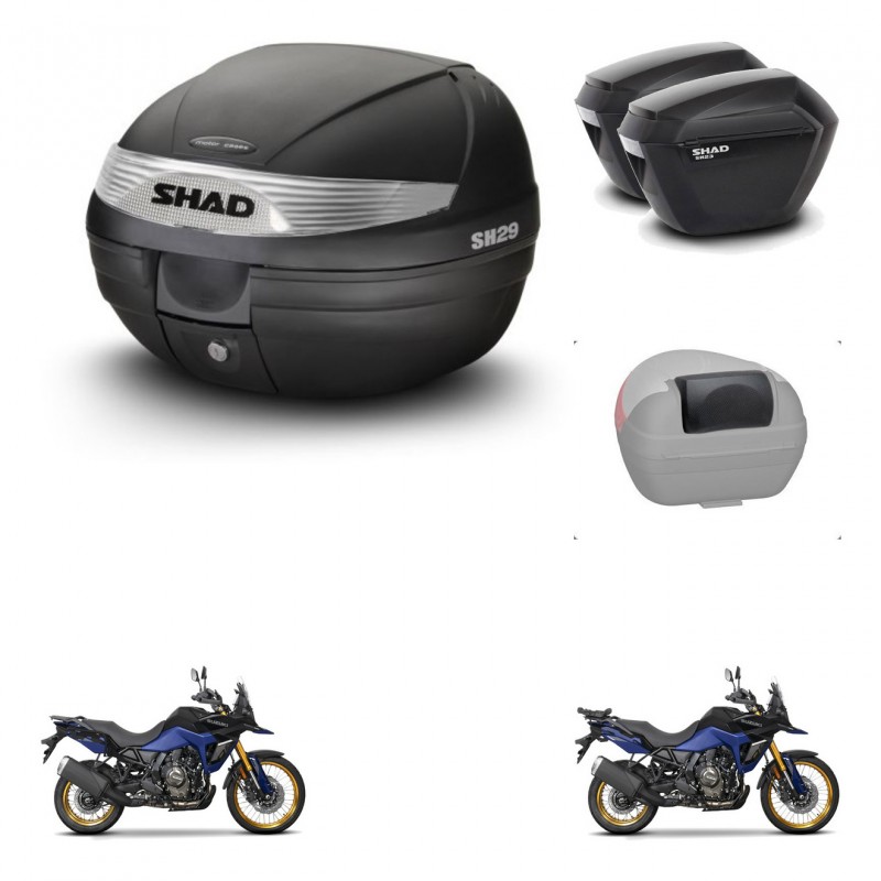 SHAD SH23 suitcases + mounting bracket SH29 trunk accessories KIT-470790