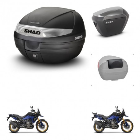 SHAD Maletas sh23 alu + soporte montaje baul SH29 accesorios KIT-470791