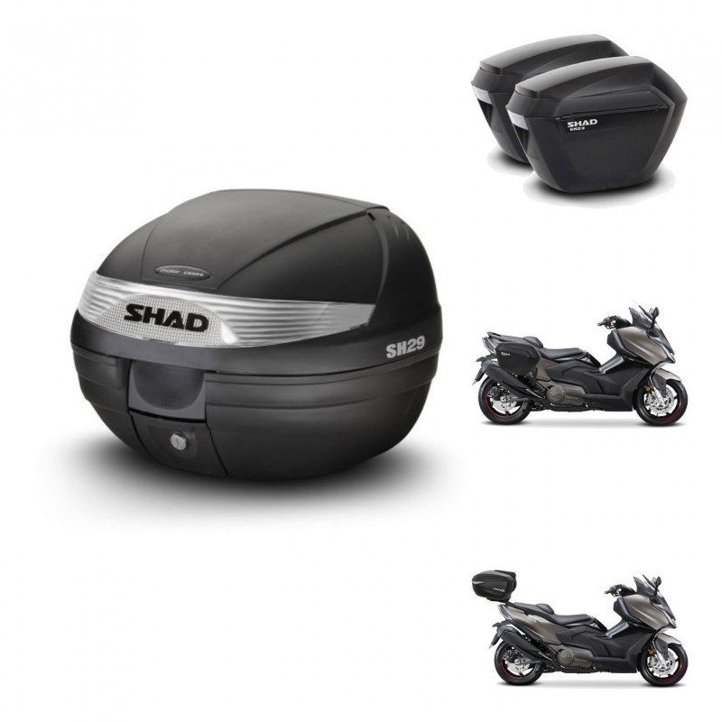 SHAD SH23 suitcases + mounting bracket SH29 trunk KIT-470802