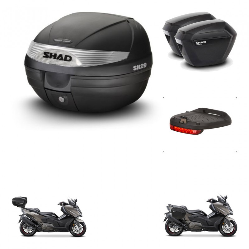 SHAD Maletas sh23 + soporte montaje baul SH29 accesorios KIT-470804