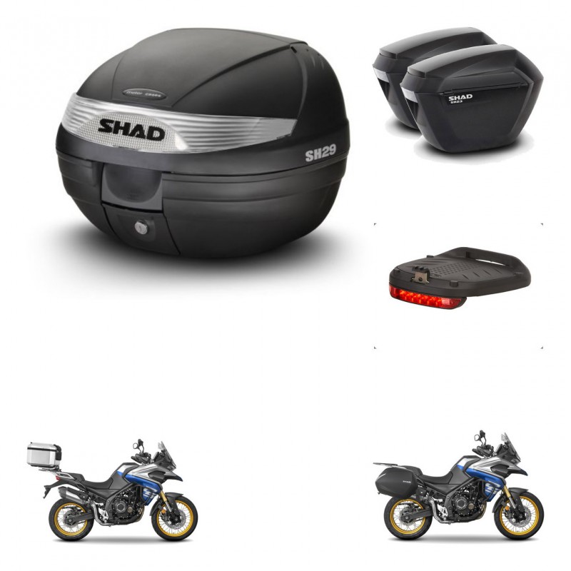 SHAD Maletas sh23 + soporte montaje baul SH29 accesorios KIT-470812