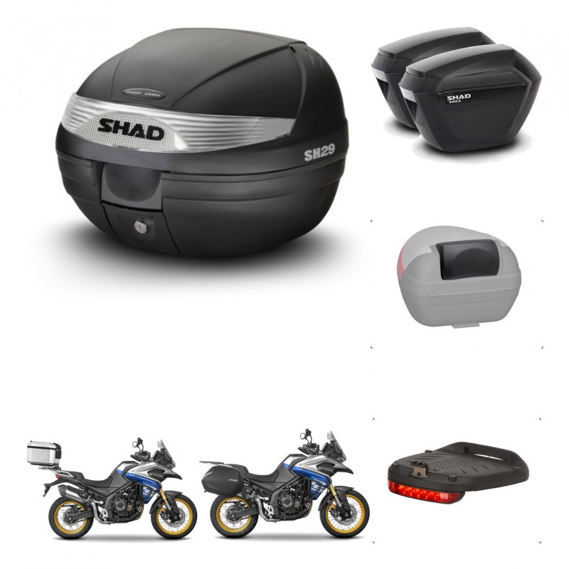 SHAD Maletas sh23 + soporte montaje baul SH29 accesorios KIT-470816