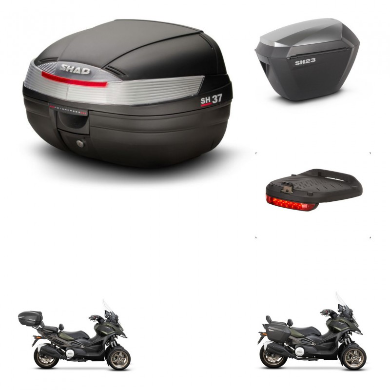 SHAD Maletas sh23 alu + soporte montaje Baul maleta accesorios KIT-471429