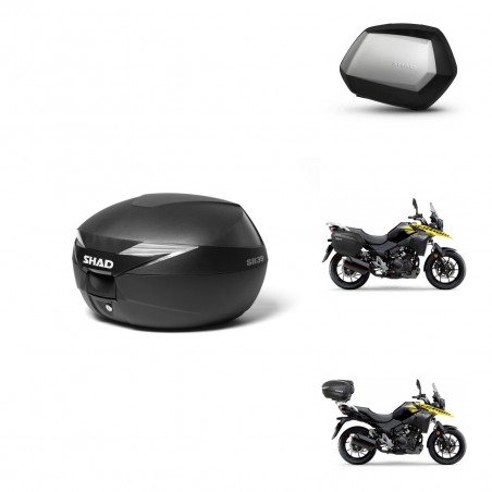 SHAD Maletas SH35 PREMIUM + soporte montaje Baul maleta KIT-471637