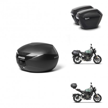 SHAD Maletas sh23 + soporte montaje Baul maleta KIT-471660