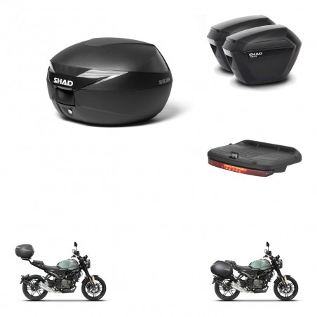 SHAD Maletas sh23 + soporte montaje Baul maleta accesorios KIT-471666