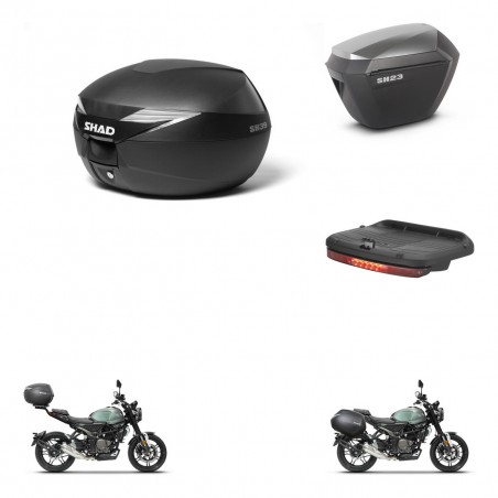 SHAD Maletas sh23 alu + soporte montaje Baul maleta accesorios KIT-471669