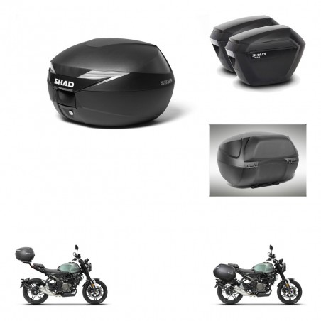SHAD Maletas sh23 + soporte montaje Baul maleta accesorios KIT-471672