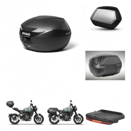 SHAD SH35 PREMIUM suitcases + mounting bracket suitcase trunk accessories KIT-471679