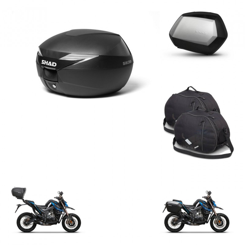 SHAD Maletas SH35 PREMIUM + soporte montaje Baul maleta accesorios KIT-471686