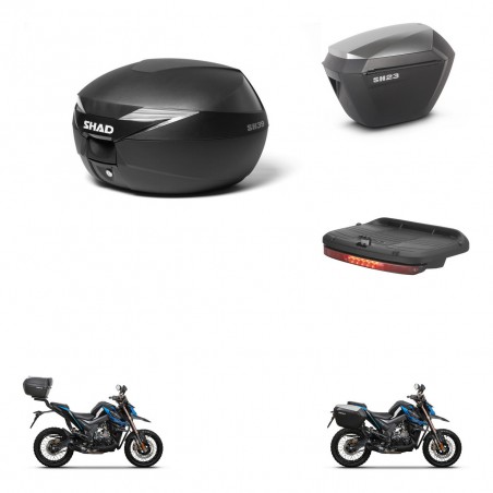 SHAD Maletas sh23 alu + soporte montaje Baul maleta accesorios KIT-471693